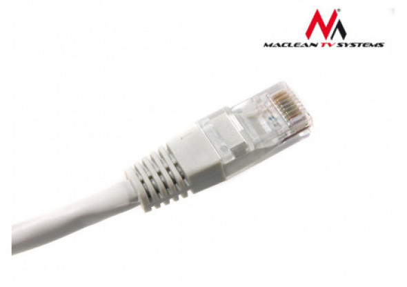 MCTV-657 Przewód, kabel patchcord UTP cat6 wtyk-wtyk 1 m szary Maclean