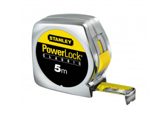 Miara stalowa powerlock 3m/12,7mm  obudowa chromowana
