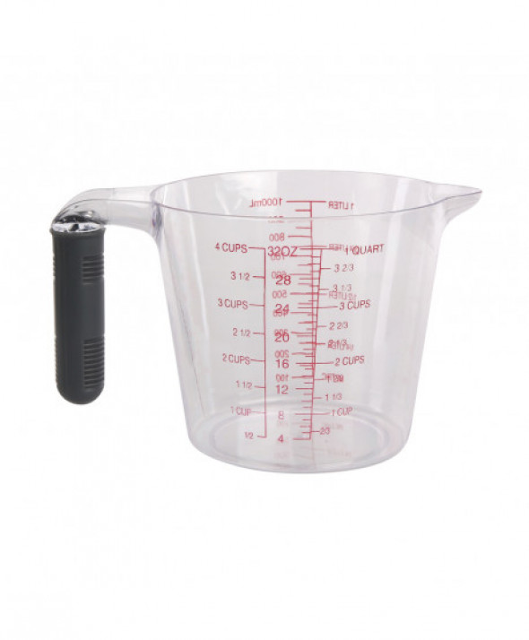 Miarka kuchenna / kubek z miarką 1,0 l z silikonową rączką