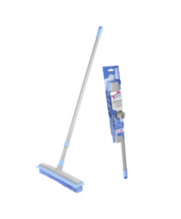 Miotła gumowa z trzonkiem teleskopowym BACTERIA STOP