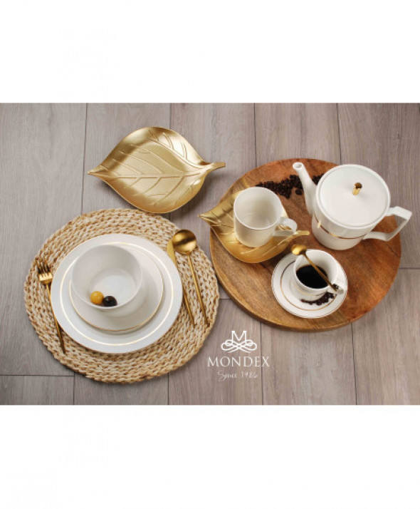 MIRELLA GOLD Talerz płaski 27cm