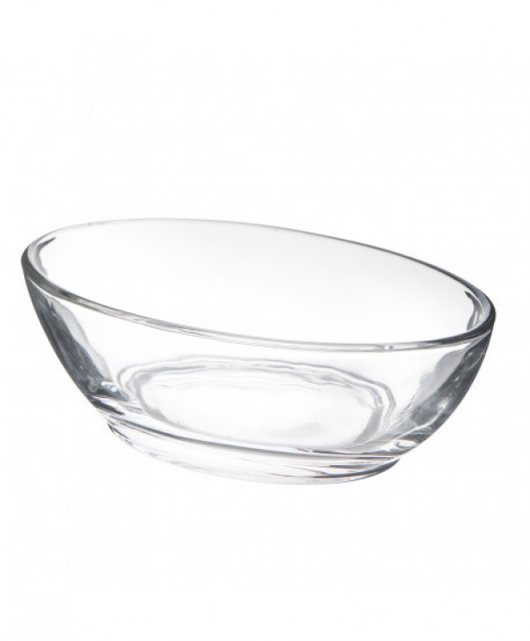 Miseczka / naczynie do dipów, sosu, dressingu / dipówka szklana owalna