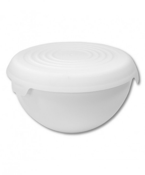 MISKA BĄBLE Z POKRYWĄ 6L BIAŁA
