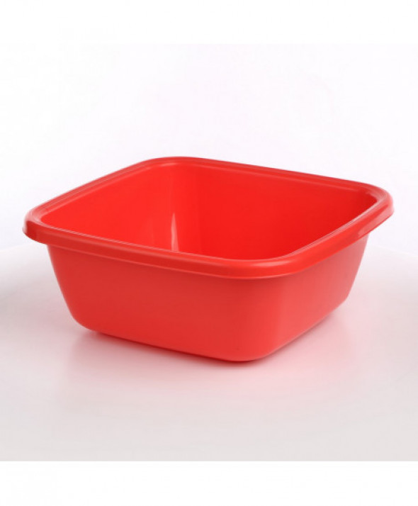 Miska kwadratowa plastikowa Tontarelli 9 l koralowa