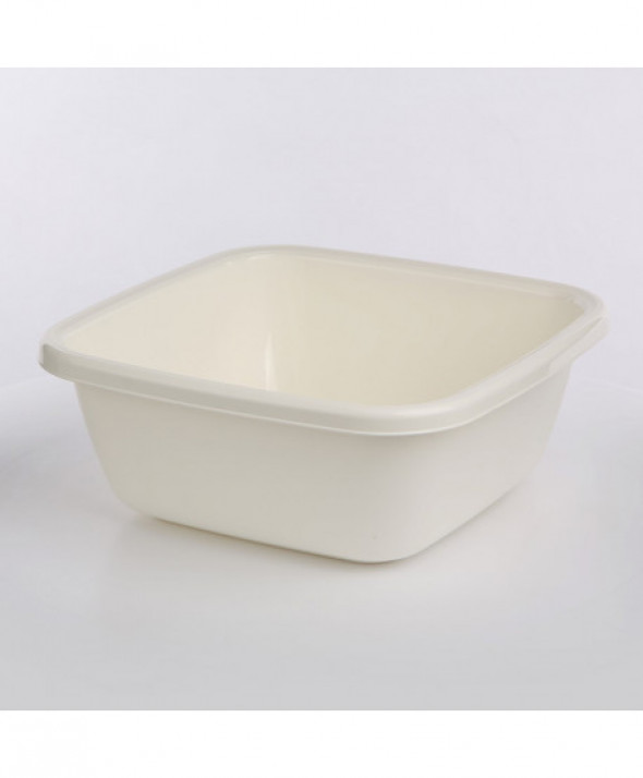 Miska / miednica kwadratowa plastikowa Tontarelli 14 l biała