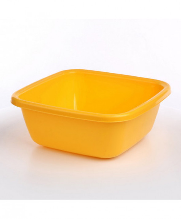 Miska / miednica kwadratowa plastikowa Tontarelli 14 l żółta