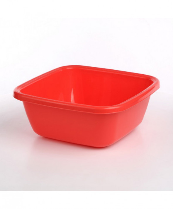 Miska / miednica kwadratowa plastikowa Tontarelli 6 l koralowa