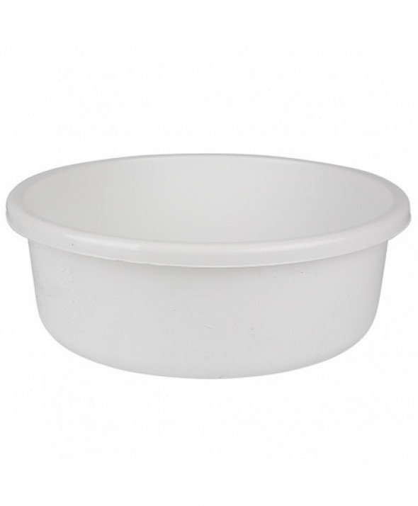 Miska na pranie / łazienkowa plastikowa okrągła Bentom Classic Biała 13,5 l