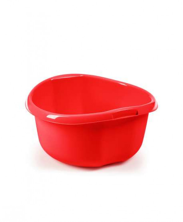 Miska na pranie / łazienkowa plastikowa okrągła Lamela 25 l czerwona