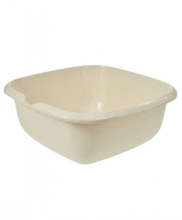 Miska plastikowa kwadratowa z wylewką Keeeper 13 l kremowa