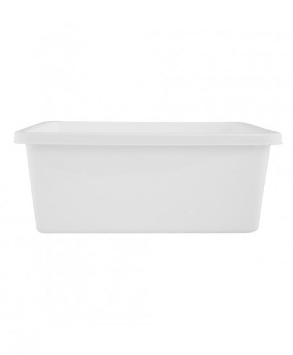 Miska plastikowa prostokątna Bentom 11 l biała