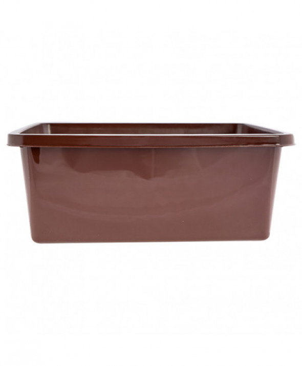 Miska plastikowa prostokątna Bentom 11 l brązowa