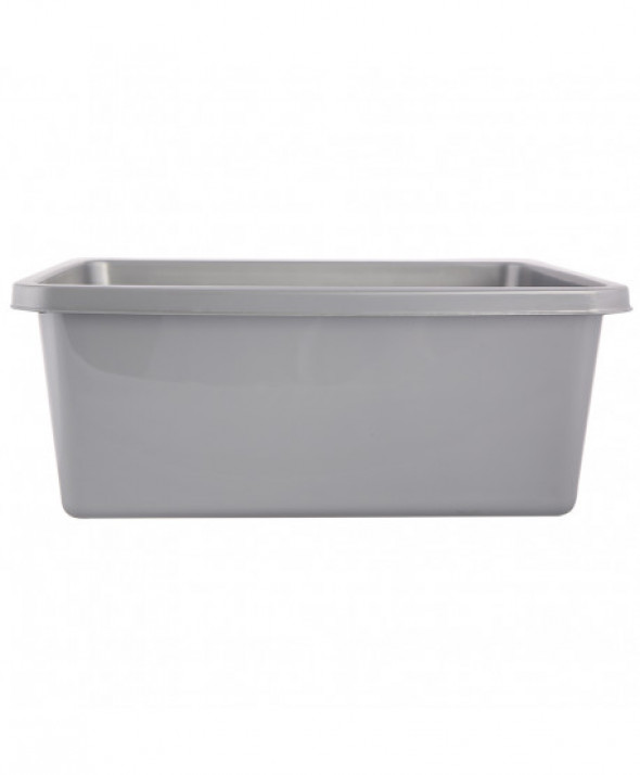 Miska plastikowa prostokątna Bentom 11 l srebrna