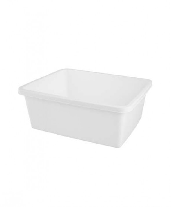 Miska plastikowa prostokątna Bentom 8 l biała