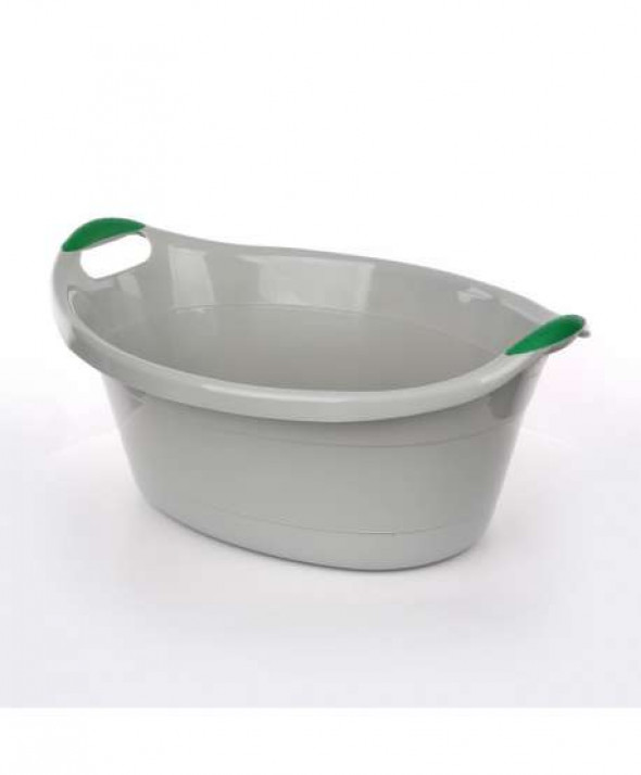 Miska / wanienka plastikowa Artgos owalna szara 25 l