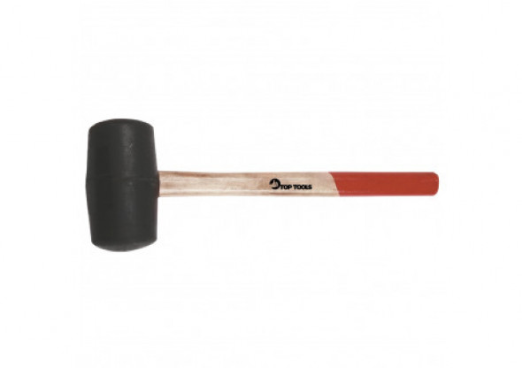 Młotek gumowy 60mm/400 g, trzonek drewniany