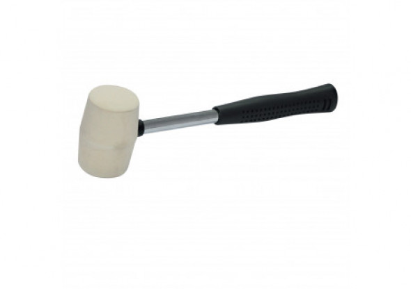 Młotek gumowy blacharski 225g fi 40mm, biały, ręk. metal-gum