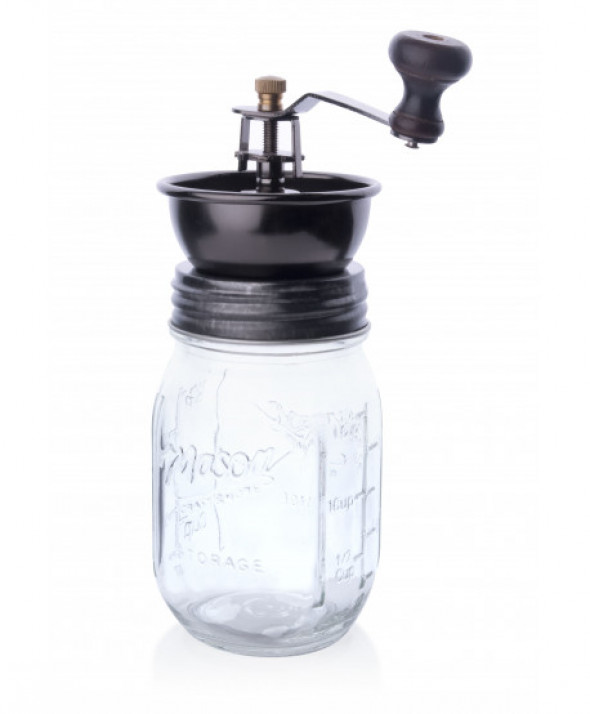 Młynek do kawy 7,5xh14/22,5cm S szklany  mechanizm ceramiczny