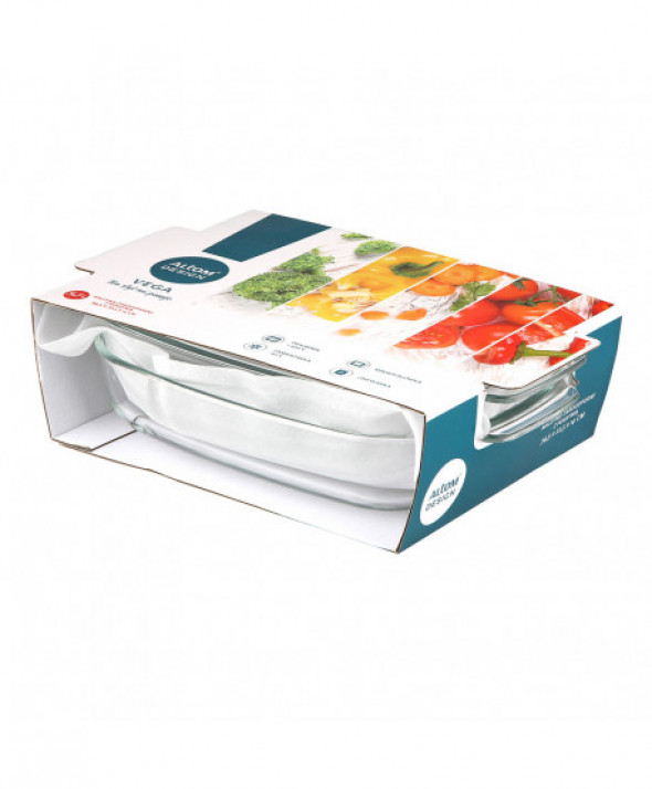 Naczynie do zapiekania żaroodporne z pokrywą Vega owalne 5,7 l