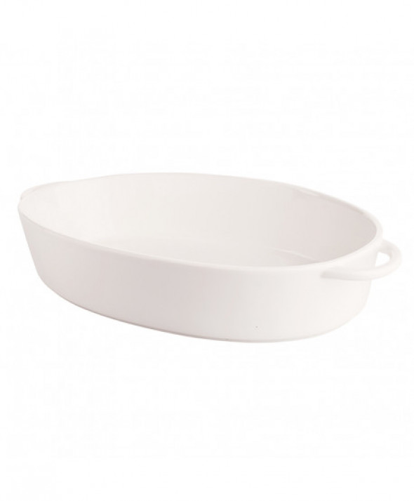 Naczynie porcelanowe owalne Regular kremowe 38,5 cm