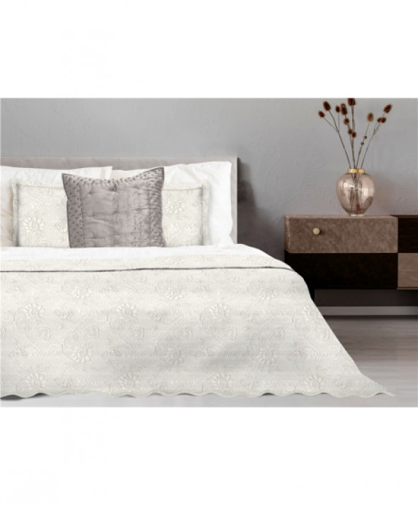 Narzuta Greno Żakard 70x160 Flower Krem