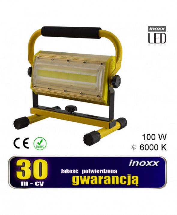 Naświetlacz przenośny led 100w x2 + statyw teleskopowy 160cm