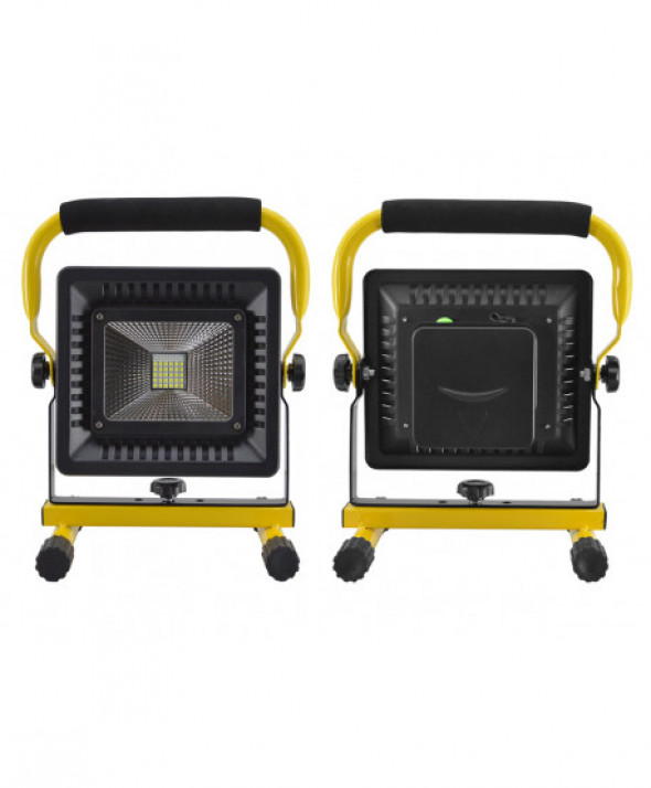 Naświetlacz przenośny led 50w 6000k aku/ 230v