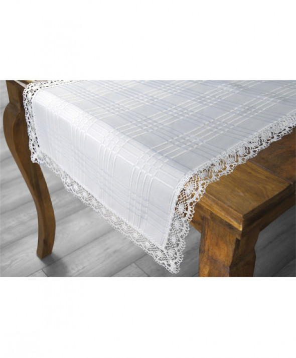 Obrus Greno Teflonowany 160x160 Biały Koło