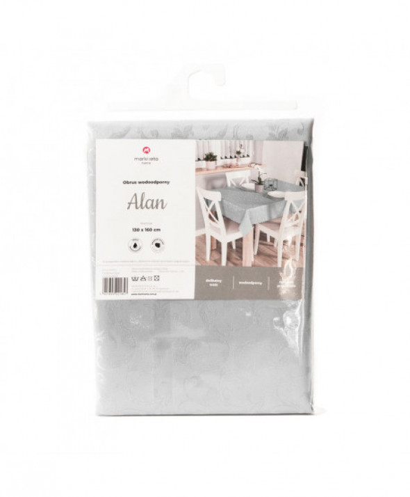 Obrus wodoodporny 140x180 jasny szary Felek