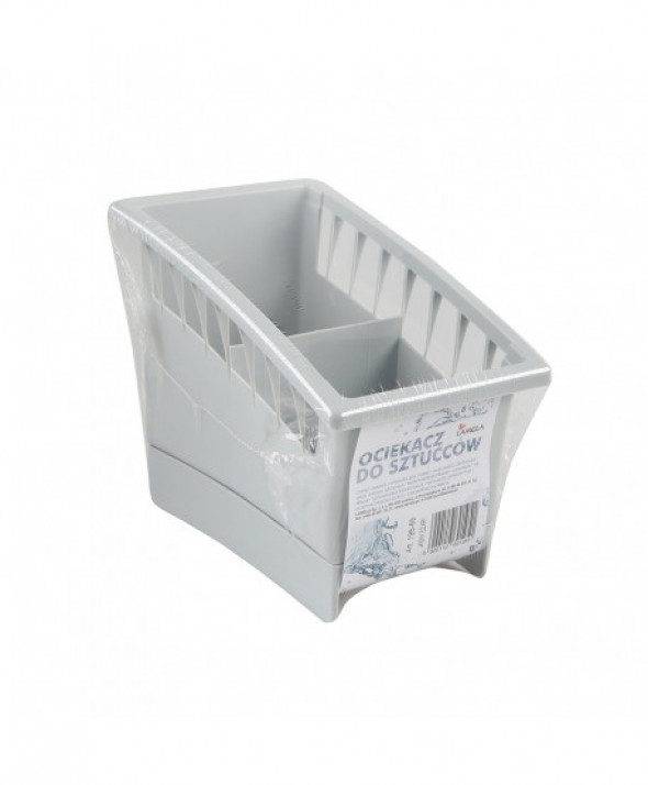 Ociekacz na sztućce z tworzywa sztucznego Lamela jasny szary