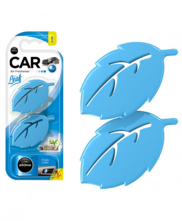 Odświeżacz powietrza aroma car leaf 3d - fresh linen