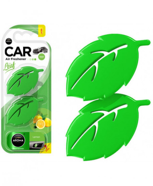 Odświeżacz powietrza aroma car leaf 3d - lemon