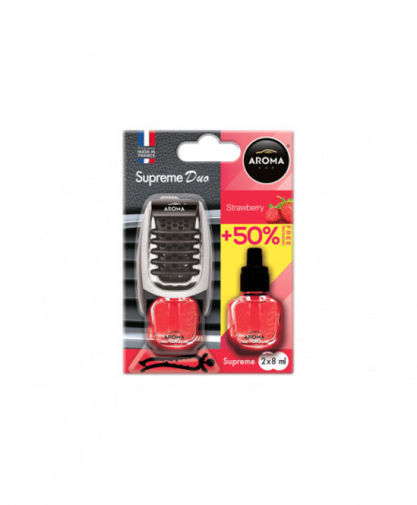 Odświeżacz powietrza aroma supreme duo strawberry