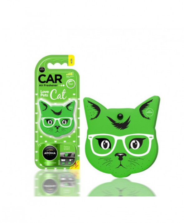 Odświeżacz powietrza cat fancy green polimer