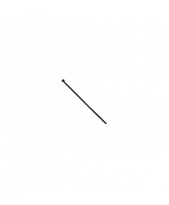 Opaska kablowa, kolor czarny, odporna na UV, szerokość 3,6mm, długość 200mm, 25 sztuk