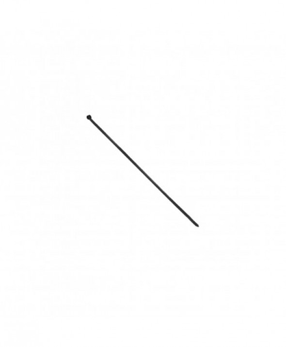 Opaska kablowa, kolor czarny, odporna na UV, szerokość 3,6mm, długość 300mm, 25 sztuk