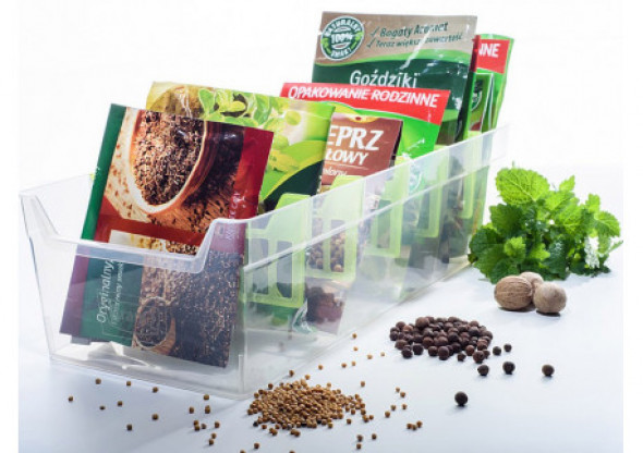 Organizer na przyprawy kuchenne BranQ przeźroczysty