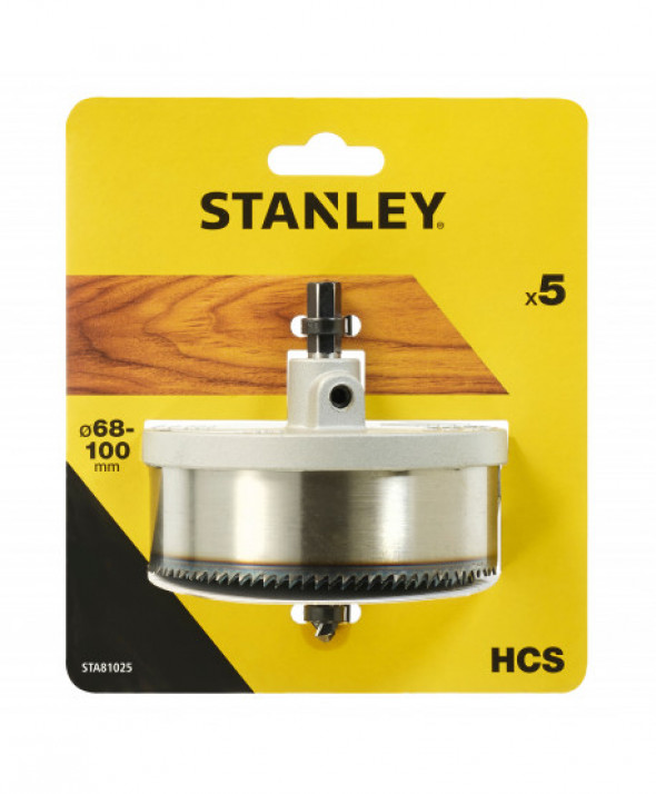 Otwornica hcs do drewna - komplet fi 68/74/80/90/100 mm