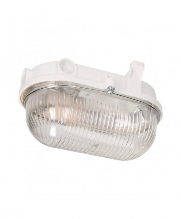 OVAL 100 7063T/OB, oprawa oświetleniowa, 75W, E27, IP54, IK10, klosz poliwęglan, podstawa bakelitowa