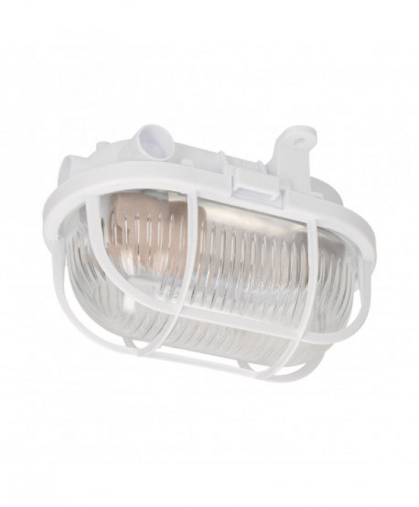 OVAL 60 7040T/P, oprawa oświetleniowa, 60W, E27, IP54, klosz szklany, osłona  plastikowa