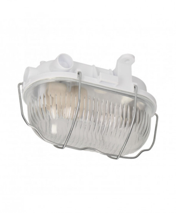 OVAL 60 7040T/R, oprawa oświetleniowa, 60W, E27, IP54, klosz szklany, stalowa osłona