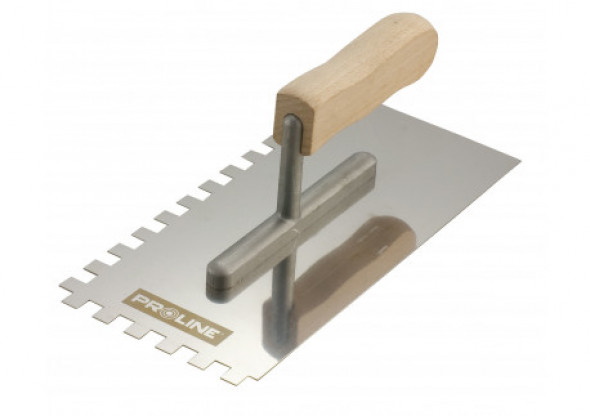 Paca nierdzewna 270*130mm ząb 6*6 rącz.drew.otw.alu proline