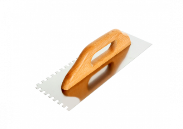 Paca nierdzewna 480*130mm, ząb 6*6mm, rękojeść drewniana