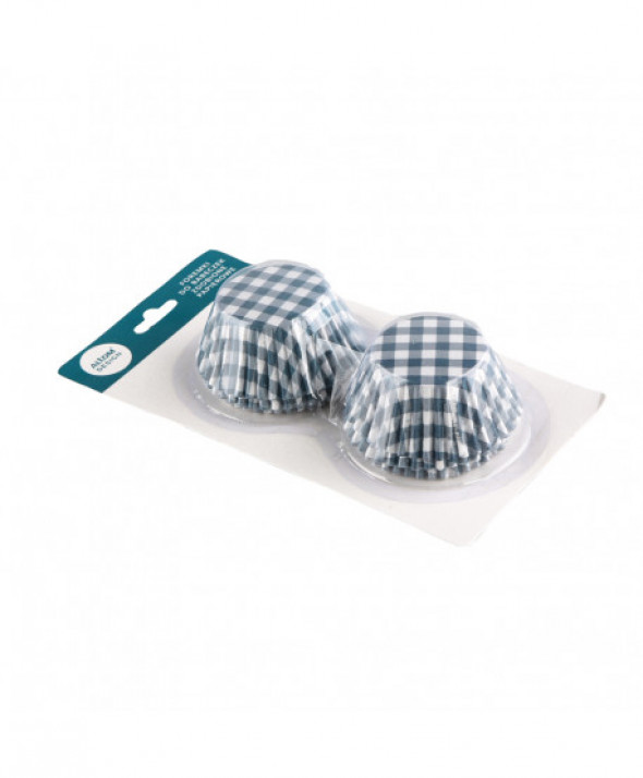 Papilotki / foremki do pieczenia babeczek i muffinek papierowe 100 szt. dek. Kratka