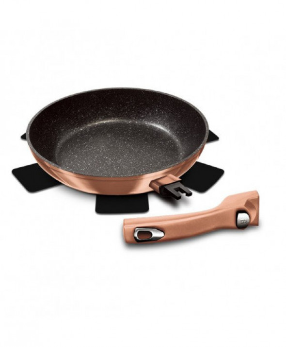 Patelnia z odpinaną rączka 24 cm BERLINGER HAUS BH/1948 Metallic Line Rose Gold Edition