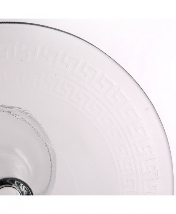 Patera na ciasto i tort / talerz szklany Edwanex Grecja 28 cm