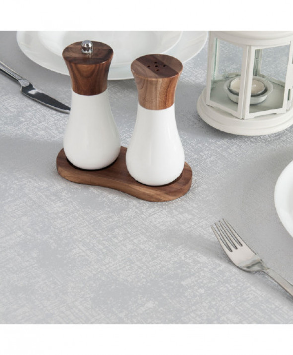 PELA Obrus wodoodporny, 130x220cm, kolor 002 jasny szary TORENA/206/C02/130220/1