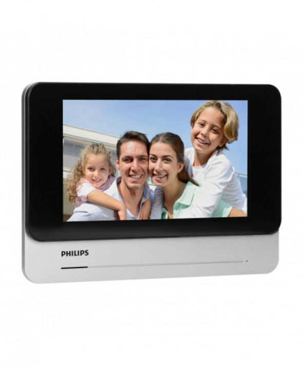 Philips WelcomeEye Connect 2, Zestaw wideodomofonowy, bezsłuchawkowy, kolor, LCD 7", dotykowy, menu OSD, WI-FI + APP na telefon,