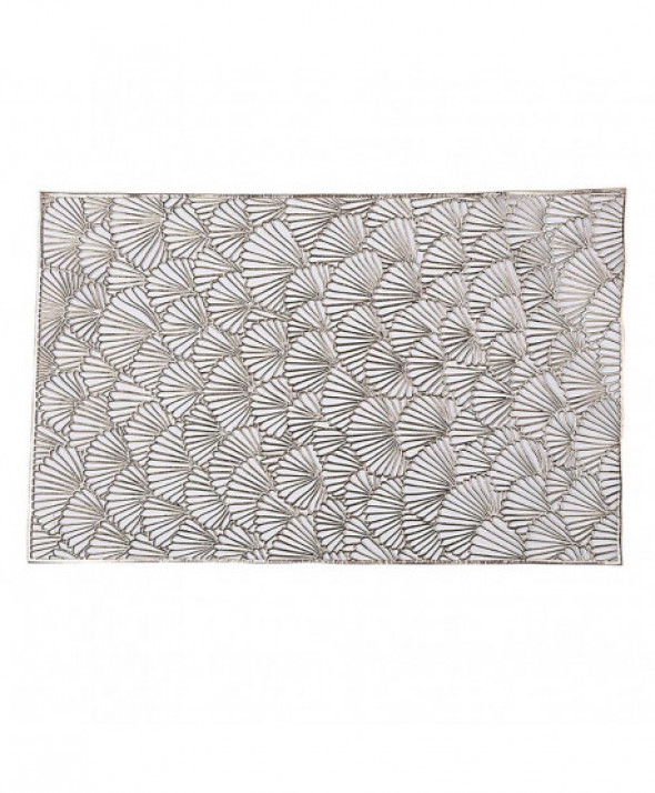 Podkładka / mata na stół złota 45 x 30 cm, dekoracja kwiaty