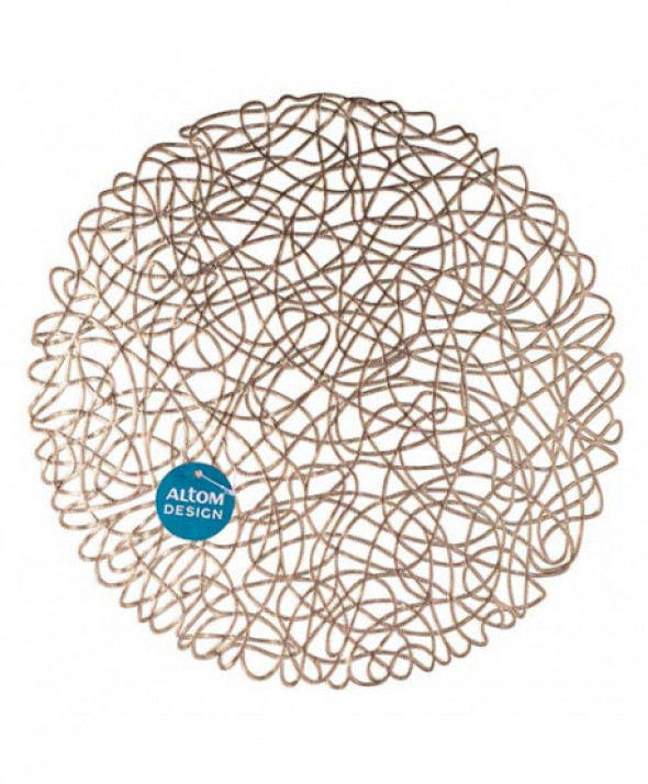 Podkładka / mata na stół złota Nieregularny Splot 38 cm